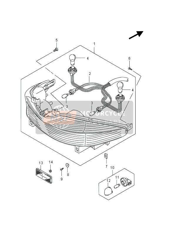 Lampe combinée arrière (UH125G P19)